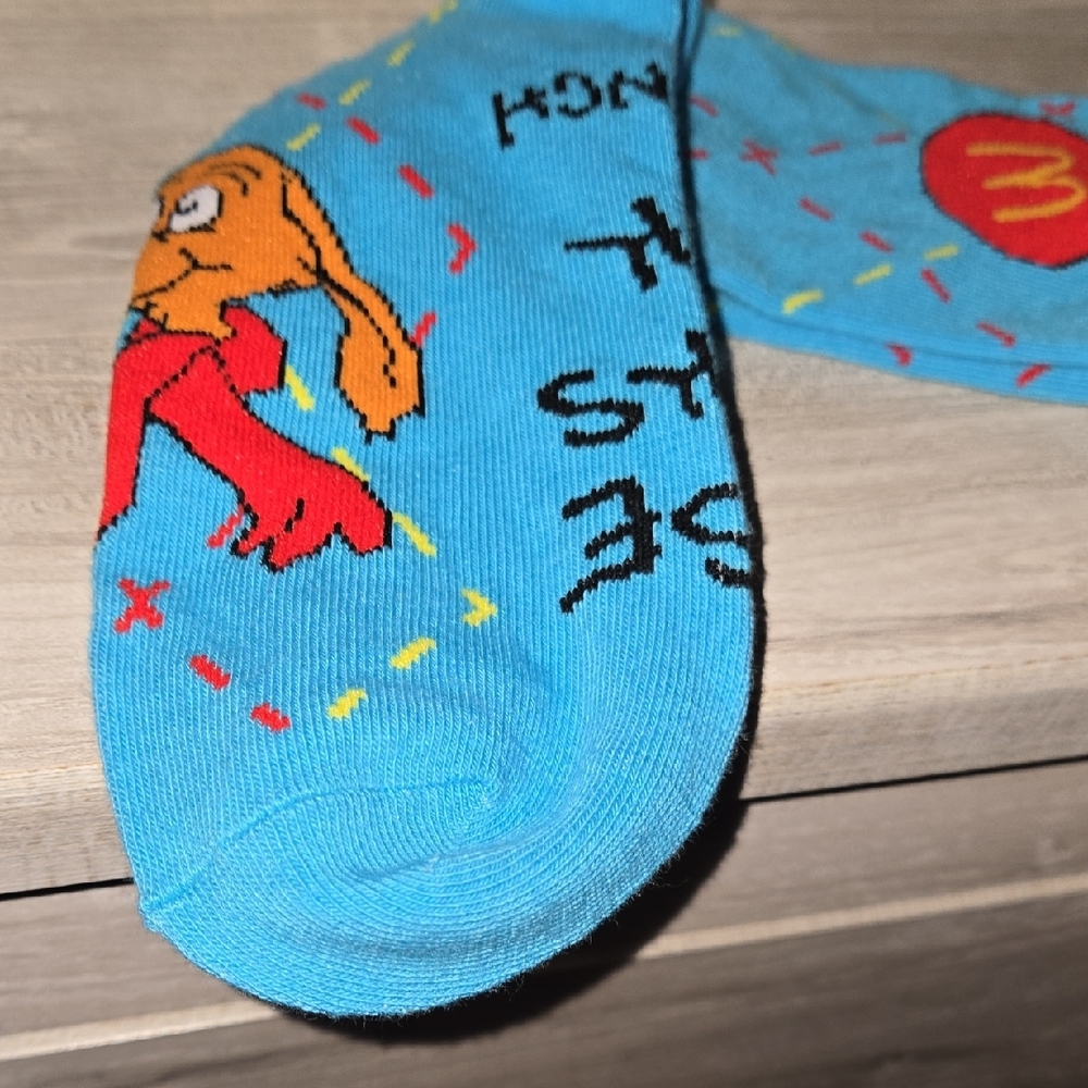 Blue Grinch McDonalds Socks - Picture 3 of 6